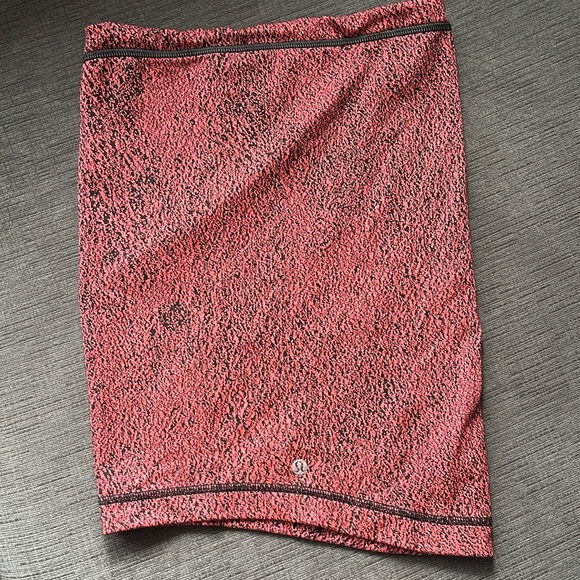 LULULEMON running neck warmer orange and black - Picture 1 of 3